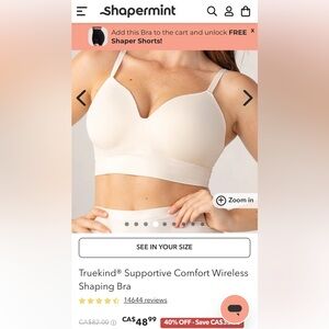 Shapermint Truekind Wireless Bra